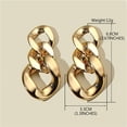 thumbnail image 4 of Charm Elegante Cadena de Color Hueco Acrílico Temperamento Geométrico Cuelga Pendientes Colgantes Bohemio Minimalista Joyería Hipoalergénica Regalo, 4 of 4