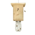 thumbnail image 4 of Trampa de abejas de madera para exteriores, atrapamoscas de carpintero estilo casa de troncos Natural eficiente, resistente al agua y duradera, 4 of 6