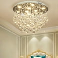thumbnail image 4 of Luxury Raindrop Ceiling Lamp Chandelier Lighting K9 Crystal Pendant Light Round for Living Rooms, Bedrooms, 4 of 16