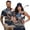 250th Anniversary American Eagle Flag, variant on Aplkyhs Matching Golf Shirts for Couple American Flag Eagle Lightweight Quarter Zip Mens Hawaiian Shirt Golf Accessories for Men Machine Washable Quick Dry Suitable for Golf