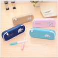 thumbnail image 3 of koolsoo Waterproof PU Zipper Pencil Bag, Creative Design, Stylish And Beautiful - Blue, as described, 3 of 9