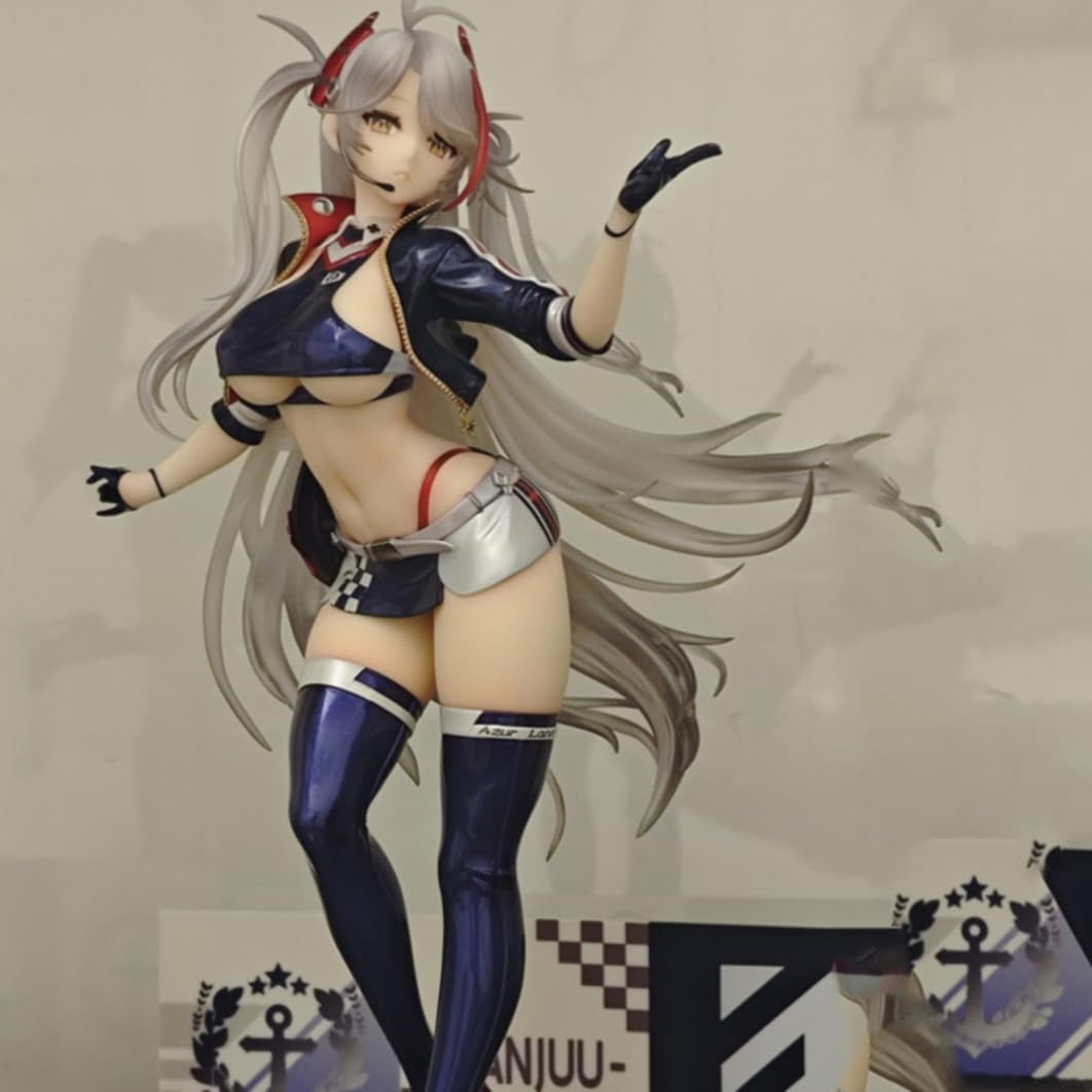 New Azur Lane Prinz Eugen (Racing Suit Ver) Character Anime Model Statue Action Figures Desktop Ornament Popular Decorations Fan Souvenirs Creative Gift Collectable
