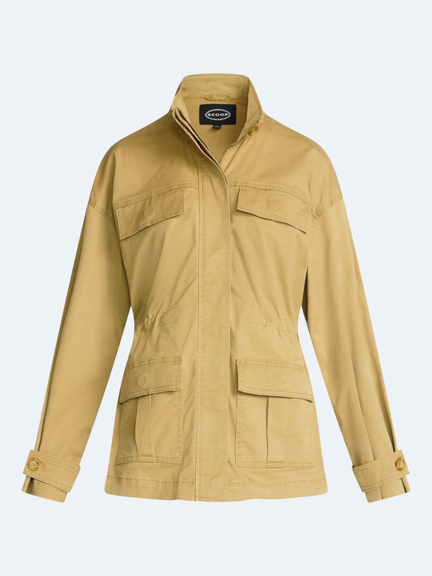 Scoop Women's and Women's Plus Cinched Waist Barn Jacket, Sizes XS-4X