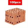 thumbnail image 1 of LOVEVER 100pcs Mini Cinder Blocks Realistic Fake Bricks Micro Building Blocks Micro Bricks Mini House Accessories for Mini Garden Landscape Model Architect Building Creative Gifts Christm, 1 of 6