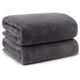 thumbnail image 1 of Toallas de baño Orighty de microfibra, 2 unidades, 70 x 140 cm, color gris, 1 of 7