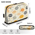 thumbnail image 3 of Standing Pencil Case with Base Large Capacity Stationery Pouch Pen Bag with Zipper for Women Men Striped Spheres Pattern, 3 of 7