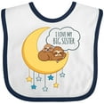 thumbnail image 3 of Inktastic I Love My Big Sister Boys or Girls Baby Bib, 3 of 4
