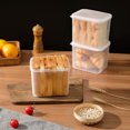 thumbnail image 4 of Storage & Organization Clearance! Airtight Bread Storage Containers Bread Box Plastic Reusable Loaf Cake Clear Bread Dispenser Fresh Bread Organizer Bin, 4 of 6