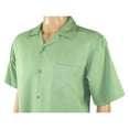 thumbnail image 6 of Men MONTIQUE 2pc Walking Leisure Suit Matching Set Short Sleeves 696 Apple Green, 6 of 8