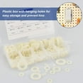 thumbnail image 6 of 500 pieces plastic washers nylon flat washers M2 / M2.5 / M3 / M4 / M5 / M6 / M8 / M10 White sealing washer for industrial fasteners, 6 of 7
