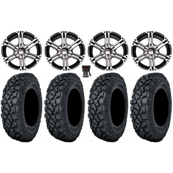 ITP SS212 14" Wheels Machined 32" Klever X/T Tires Polaris RZR XP 1000 / PRO XP / Ranger XP 900/1000