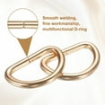 thumbnail image 5 of Uxcell 100pcs D Ring 1" (25mm) Metal Electroplate D-Shape Buckle Clips, Gold, 5 of 7