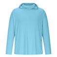 thumbnail image 6 of Lumeqa Men's Sun Protection Hoodie UPF 50+ Fishing Hiking Shirt UV Shirts with Mask for Men Long Sleeve Lightweight Sky Blue XXXL, 6 of 6