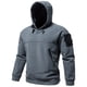 thumbnail image 2 of Gibobby Sudaderas con capucha para hombre atlética plisadas manga larga ligeras con capucha para entrenamiento(Gris,CH), 2 of 3