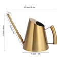 thumbnail image 2 of 400ml Stainless Steel Watering Can with Long Spout for Flowers and Garden Plants, 2 of 4