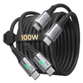 thumbnail image 3 of Cable USB C INIU Gris Rapida Carga 100W para iPhone MacBook Samsung iPad Google Xiaomi Huawei, 3 of 11