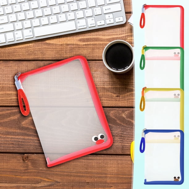 Estuche de malla transparente | Bolsa organizadora de bolígrafos de gran capacidad | Almacenamiento de papelería para estudiantes y oficinas | Estuche de maquillaje transparente | Ligero Duradero
