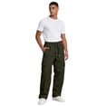 thumbnail image 6 of GrmtClth Men's Cargo Sweatpants Pants Wide Leg Sweat Pants Fall Baggy Y2K Parachute Pants with Pockets Army Green M, 6 of 6