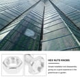thumbnail image 5 of VORCOOL 100Sets Greenhouse Repair Bolts Nuts Aluminum Rust Resistant for Garden Use, 5 of 6