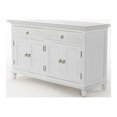 thumbnail image 4 of NovaSolo Buffet with 4 Doors Skansen Solid Wood in White, 4 of 8