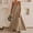 Brown, variant on JIANJIA Casual Dresses For Women Maxi Contrast Trim Spaghetti Strap Summer Travel Sleevele Long Dress Outwear
