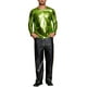 thumbnail image 2 of Camisetas de hombre INSPIRE CHIC de cuello redondo de manga larga brillante XL amarillo verde, 2 of 5