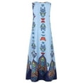 thumbnail image 4 of JINMGG Summer Dresses for Women under $10,Women Plus Size Print Daily Casual Sleeveless Vintage Bohemian V Neck Maxi Dress, 4 of 8
