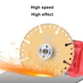 thumbnail image 3 of Blade Saw Cutting Wheel, No Deformation Incisive Gold 100x20mm Cutting Wheel Disc  for Rectangular Pipe, 3 of 7