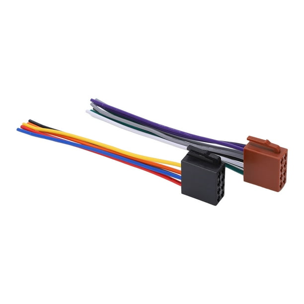 Arnés 2 Unids/set ISO Arnés Adaptador ABS Metal Coche Estéreo Adaptador Conector Reemplazo Para C230 2000