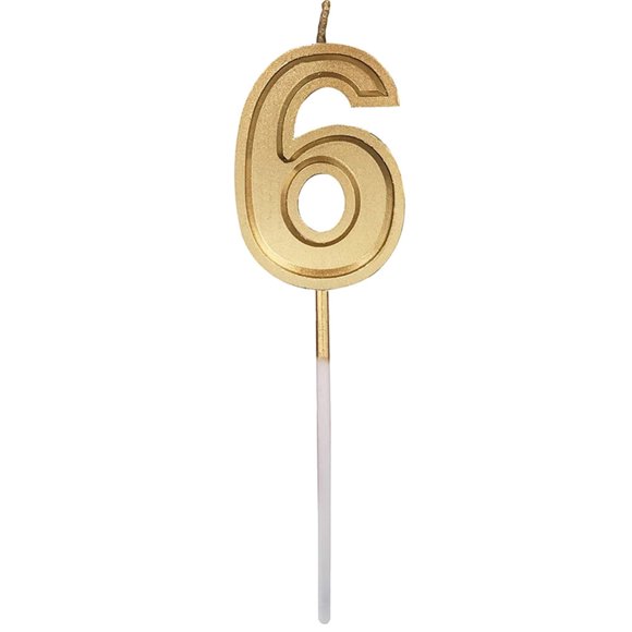 Moins de 5 Bougies et Porte-Bougies Chiffres Dorés Anniversaire Bougies Chiffres Décoration de Gâteau pour Fête Adultes/enfants