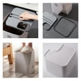 thumbnail image 2 of Grofry 1Pc Kitchen Trash Bin Sorting Waste Recycling Storage Cooking Wet Dry Garbage Can Light Blue, 2 of 5