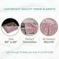 thumbnail image 4 of Elegant Comfort Glow in the Dark Lightweight Throw Blanket - Soft, Fuzzy and Cozy Luminous Blanket - All Season Decorative Perfect Gift for Kids Throw Blankets, 50 X 60 inches, Pink Rainbow, 4 of 7