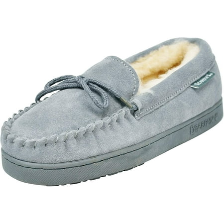 

BEARPAW Women s Moc II Slippers Comfortable & Lightweight Shoes Multiple Colors & Sizes Grey Fog 7