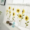 thumbnail image 4 of Cadorn Daisy - Printed Single - Panel Rod - Pocket Short Curtain, 100x50cm, for Kitchen/Bathroom, 4 of 9