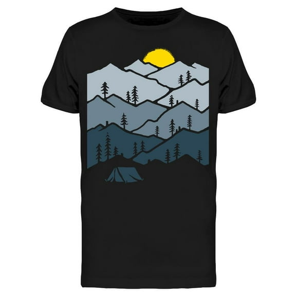 Camping In The Sunset T-Shirt Men -Image by Shutterstock, Male 3X-Large