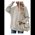thumbnail image 3 of Sudadera con Capucha para Mujer, Cuello en V, para Invierno y Otoño. Fresno de Flores XL, 3 of 8