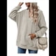 thumbnail image 3 of Sudadera con Capucha para Mujer, Cuello en V, para Invierno y Otoño. Fresno de Flores XXL, 3 of 8