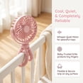 thumbnail image 2 of Fountwell Battery Operated Fan, Rechargeable Clip-On Fan for Car Seat, Wagon, Bike, Treadmill – Travel Accessory for Beach, Outdoor, Gift Idea, 2 of 7