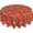 Burger Vibrant Color, variant on Tasty Italian Pizza Pattern Delicious Fast Food Tablecloth Round 60 Inch Table Cloth Cover Mat Holiday Party Decoration for Dining Room Home Kitchen Picnic