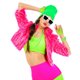 thumbnail image 5 of Cateissary 1 Juego de disfraces individuales de los años 80, luminosa, accesorios de Cosplay, ropa de propósito especial, accesorios de fiesta Type6 NO6 Cateissary HA060875-02, 5 of 6