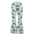 thumbnail image 4 of FKELYI Turtle Coral Print Yoga Pants for Women Wide Leg Pants High Waisted Bootcut Pants Bell Bottom Pants Casual Sweatpants Tummy Control Athleticwear for Workout Yoga, L, 4 of 7