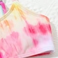 thumbnail image 6 of GYRATEDREAM Girls Swimsuits 4 Piece Tankini Bathing Suit Set Kids Cute Tie-dye Bikini Swimwear with Cover Ups Beach Skirt for 8-14Y, 6 of 8