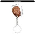 thumbnail image 3 of Set of 6Pcs Creative Steak Keychain Artificial Steak Keychain Keyring Accessories For Handbag Backpacks Phone Charm, 3 of 9