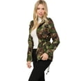 thumbnail image 3 of MixMatchy Women's Casual Lightweight Military Safari Anorak Utility Jacket, 3 of 7