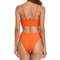 thumbnail image 4 of Moda mujer Casual Sling sólido Split dos piezas traje de baño ropa de playa traje de baño Fridja  nalpqowj59891, 4 of 4