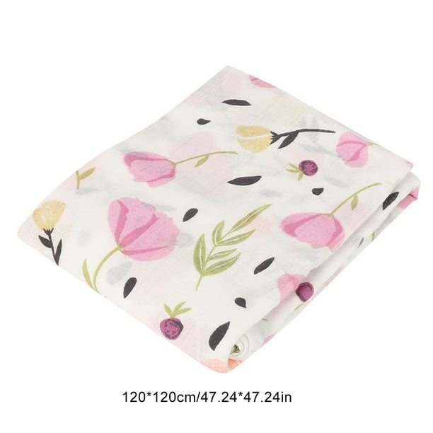 Manta de Muselina para Bebé, Suave y Transpirable Para Todo El Año, Funda de Lactancia, Manta, Toalla de Baño, Sábana para Cuna, Fácil de Limpiar y Secar Para Uso en Viajes