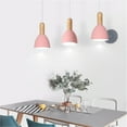 thumbnail image 6 of JLOWCO Adjustable H Track Pendant Lighting 3 Pack Living Room Modern Pendant Led Lighting Fixtures Ceiling Over the Sink Light Pink Chandelier (LED Bulb Include), 6 of 7