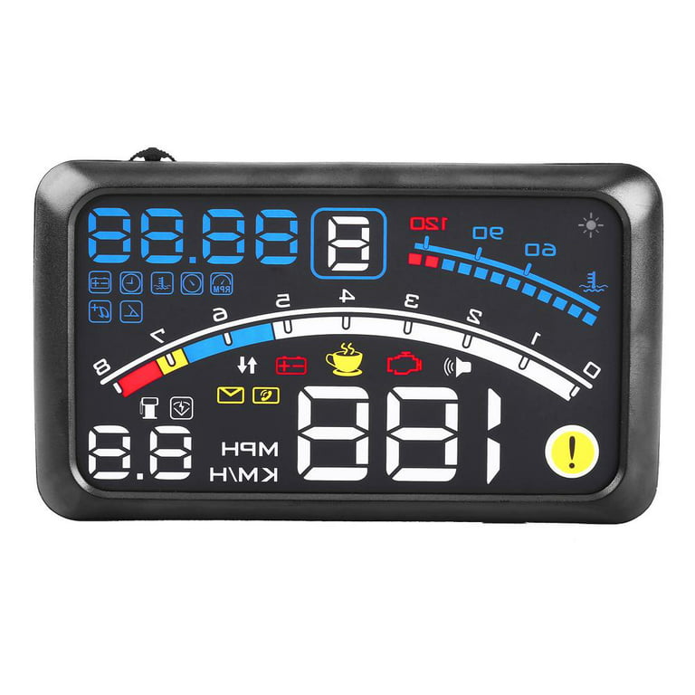 5.5 inch Universal GPS HUD Head Up Display HD Display with OBD  Cable?Projected through Windshield with Speedometer,Fuel Consumption 