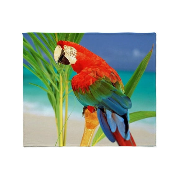 CafePress - Parrot Throw Blanket - Soft Fleece Throw Blanket, 50"x60" for All Ages