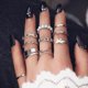 thumbnail image 1 of Fashionwomen'sopenringjointringpinkyringsetAmazon, 1 of 5